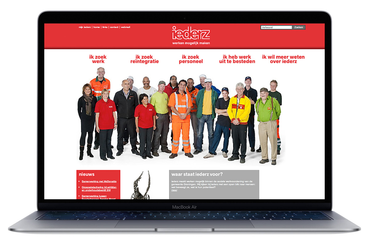 iederz website-desktop