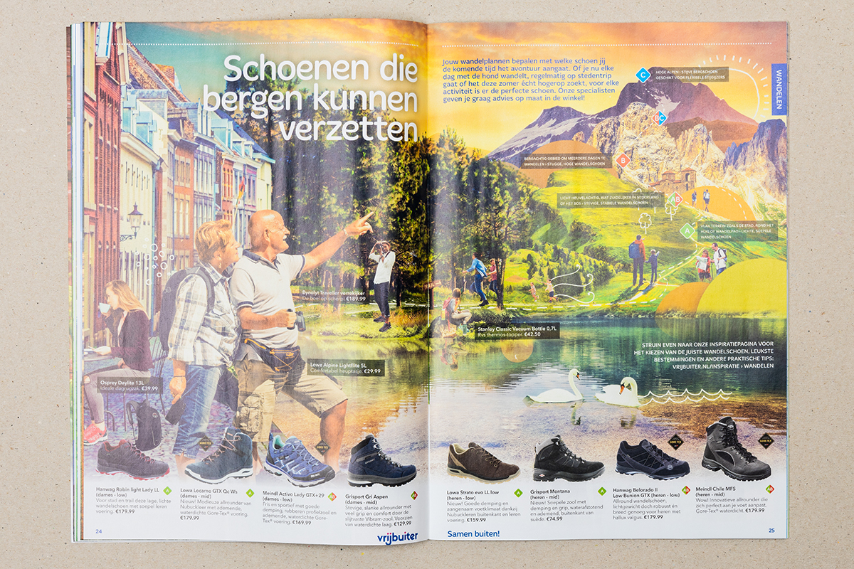 Vrijbuiter sales wandelschoenen dames